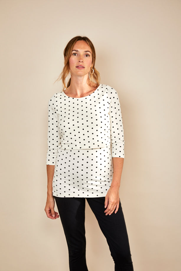 Nursing 3/4TH sleeve t-shirt - Spots