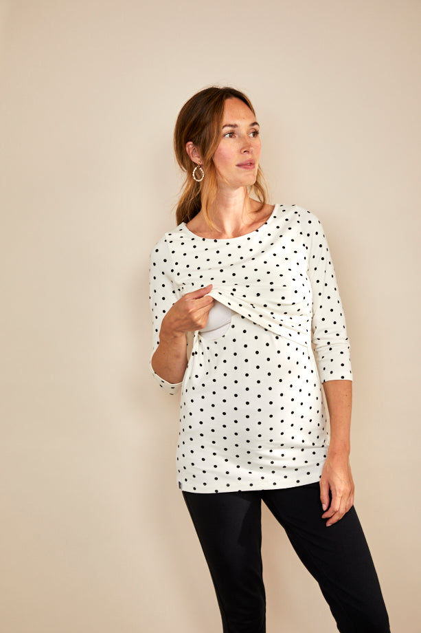 Nursing 3/4TH sleeve t-shirt - Spots