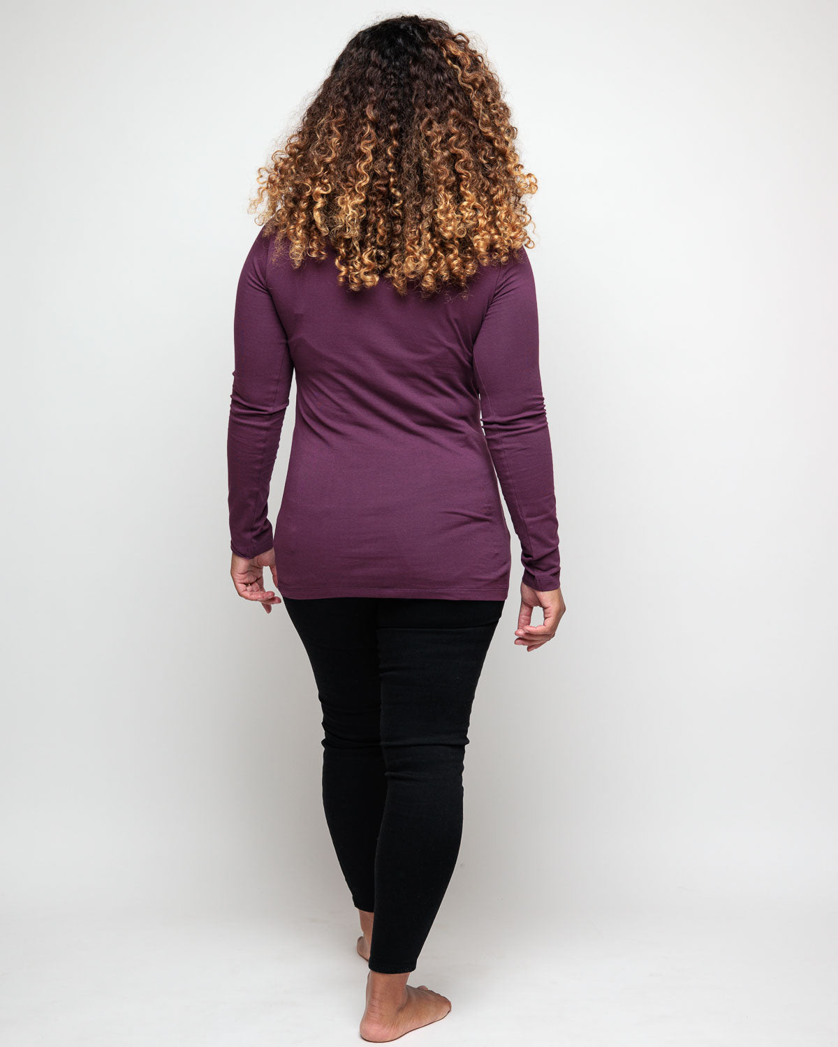 Nursing long sleeve t-shirt - Plum