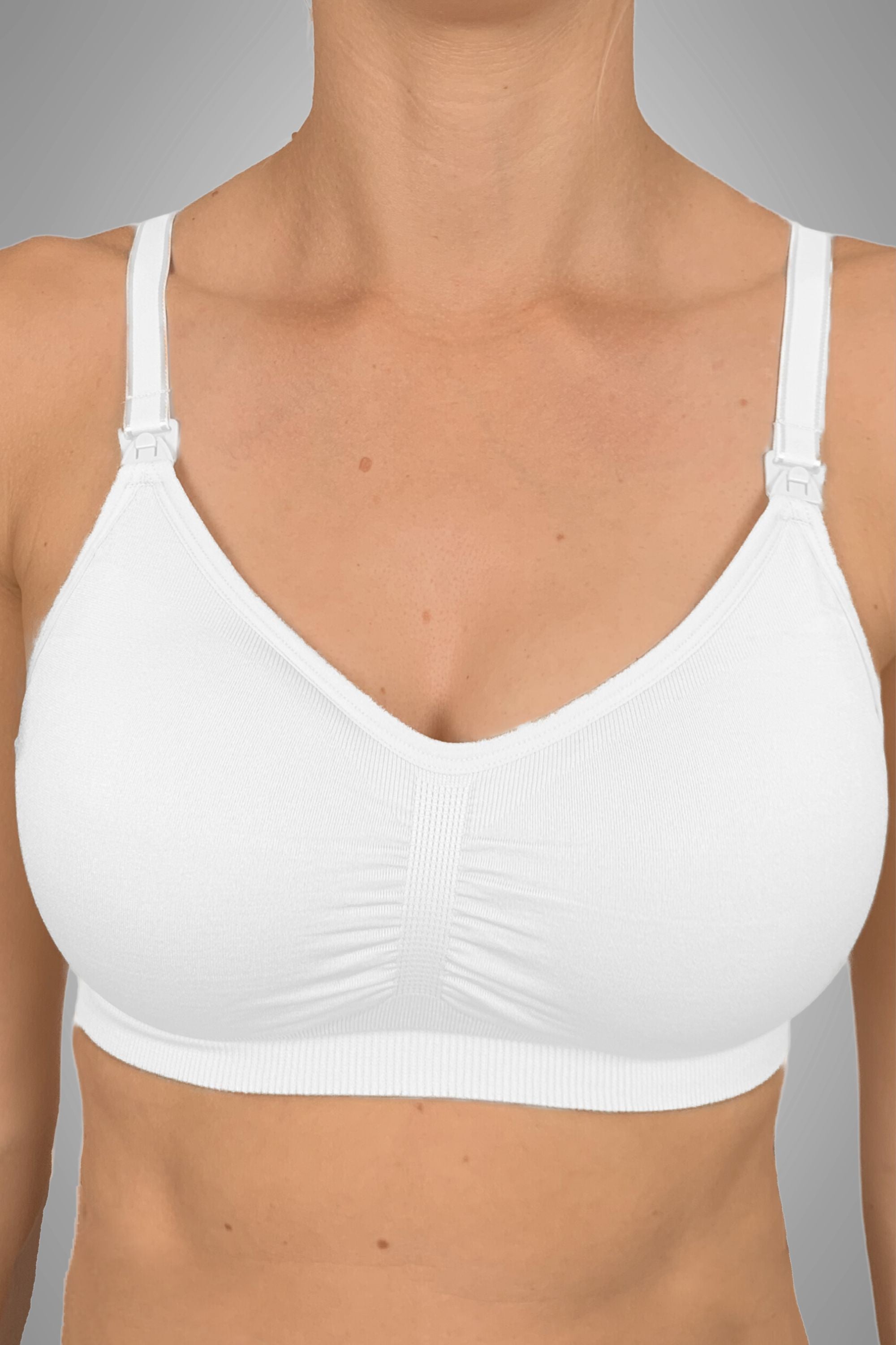 White nursing bra