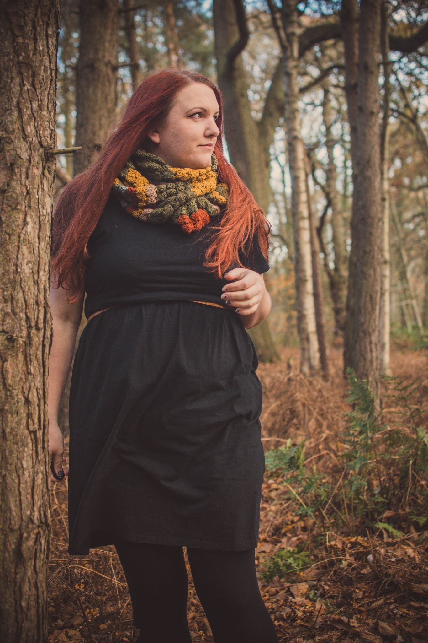 Casey Cotton Breastfeeding Skater Dress - Black