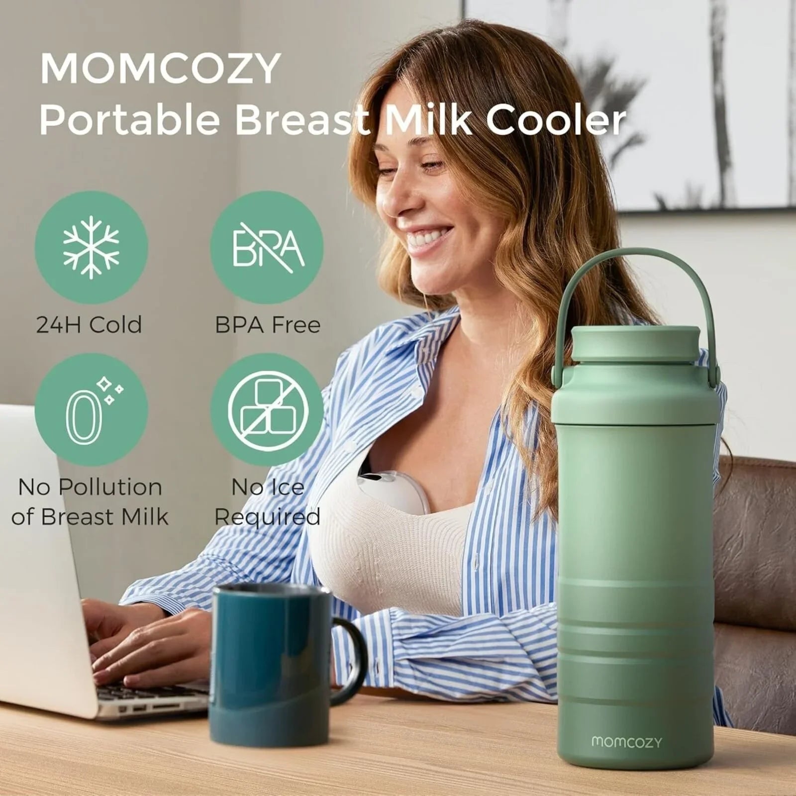 Momcozy Portable Breast Milk Cooler — breast milk cooler bag | Latchette