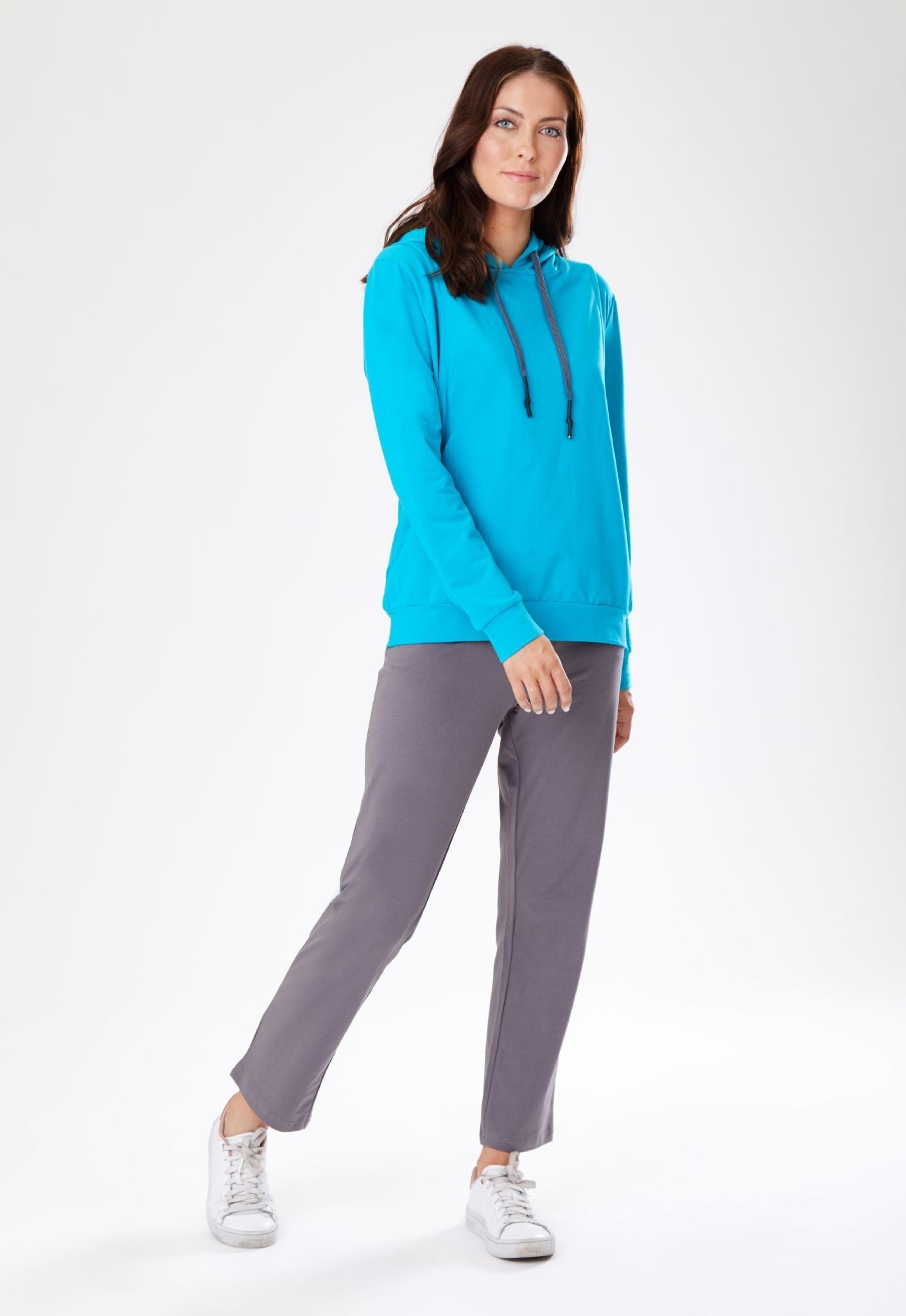 Breastfeeding Hoodie - Blue Teal