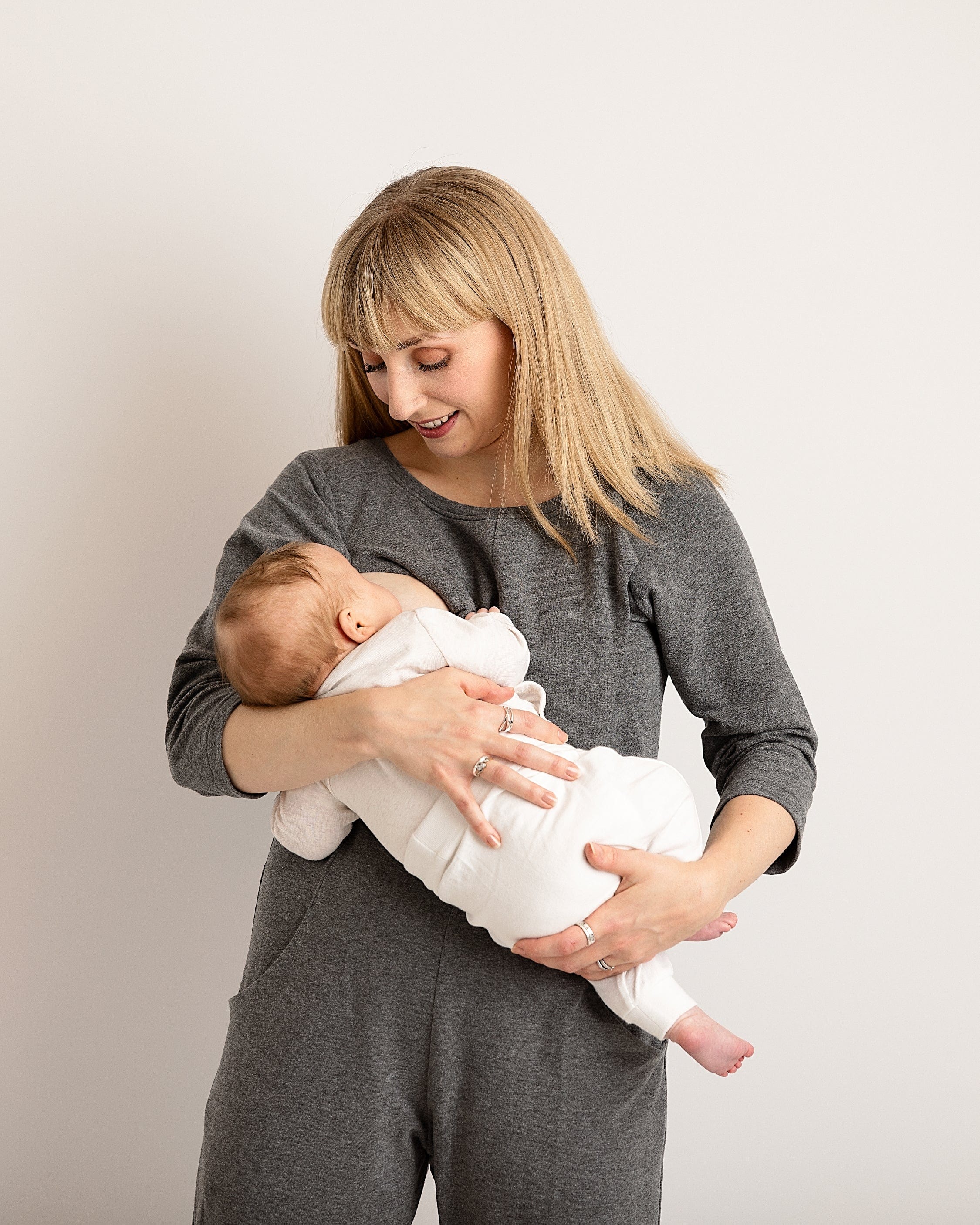 Etta Jumpsuit - Grey French Terry