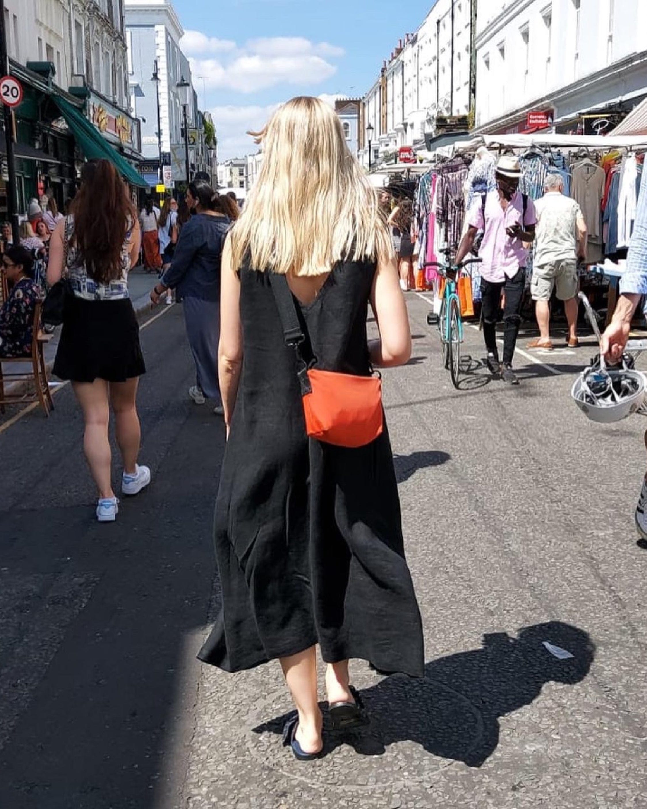 Lucy Dress - Black Linen
