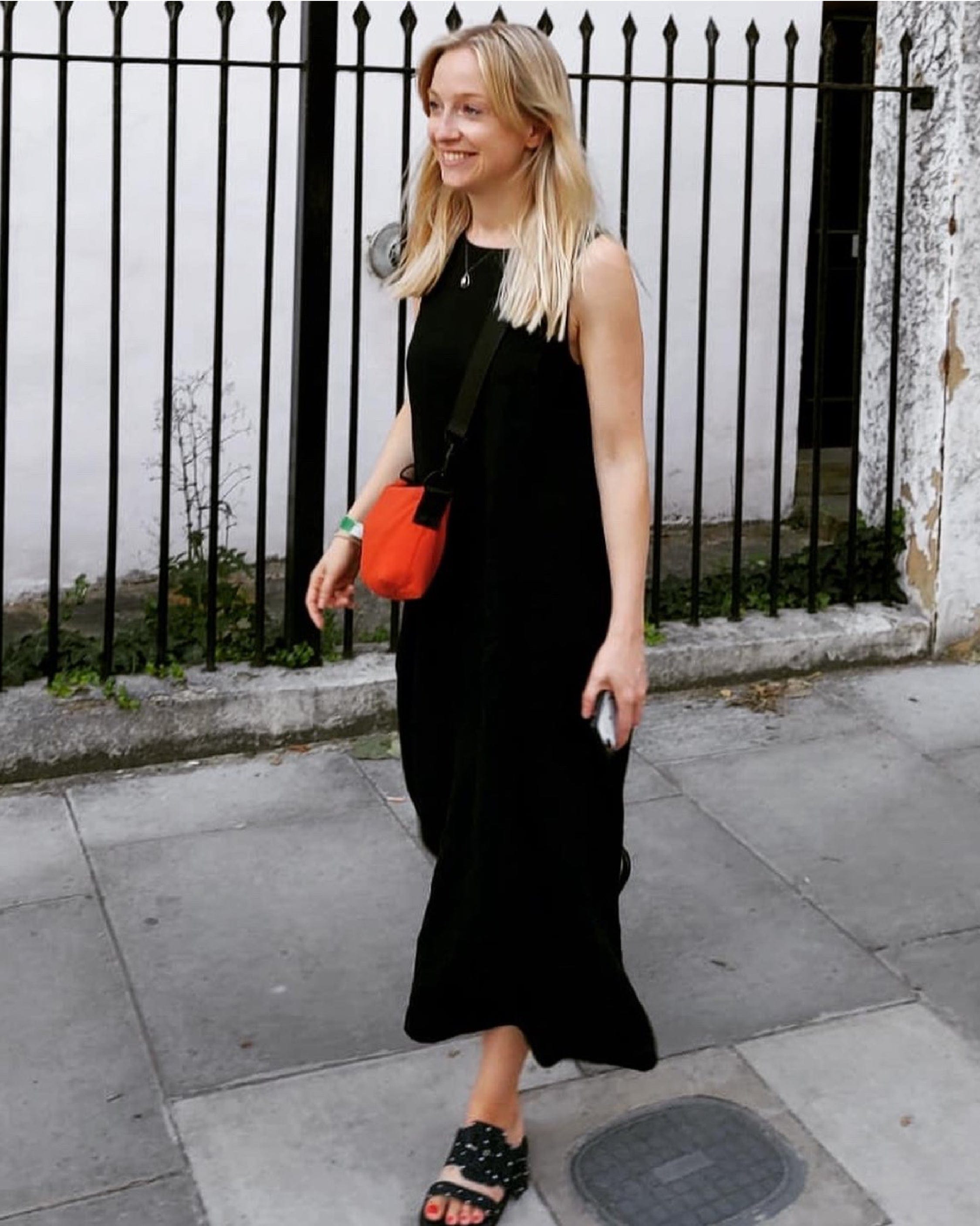Lucy Dress - Black Linen