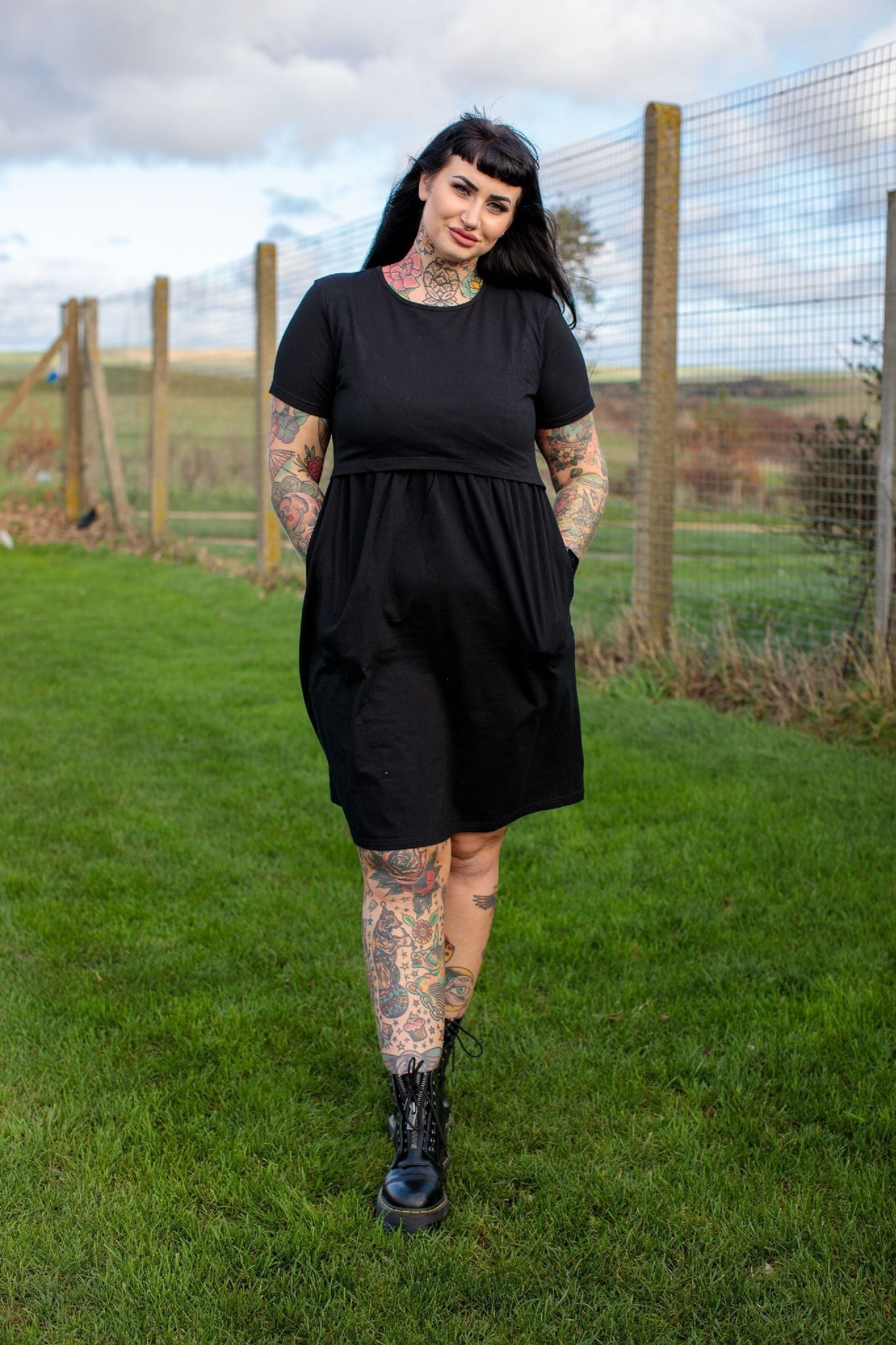 Breastfeeding Skater Dress - Rainbow