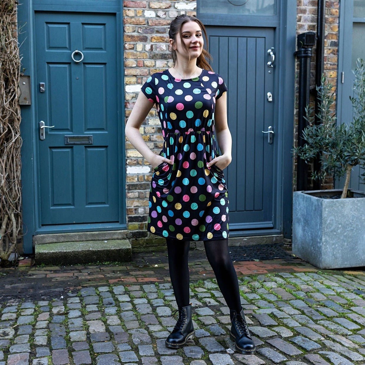 Knee Length Breastfeeding Dress - Shona Spot