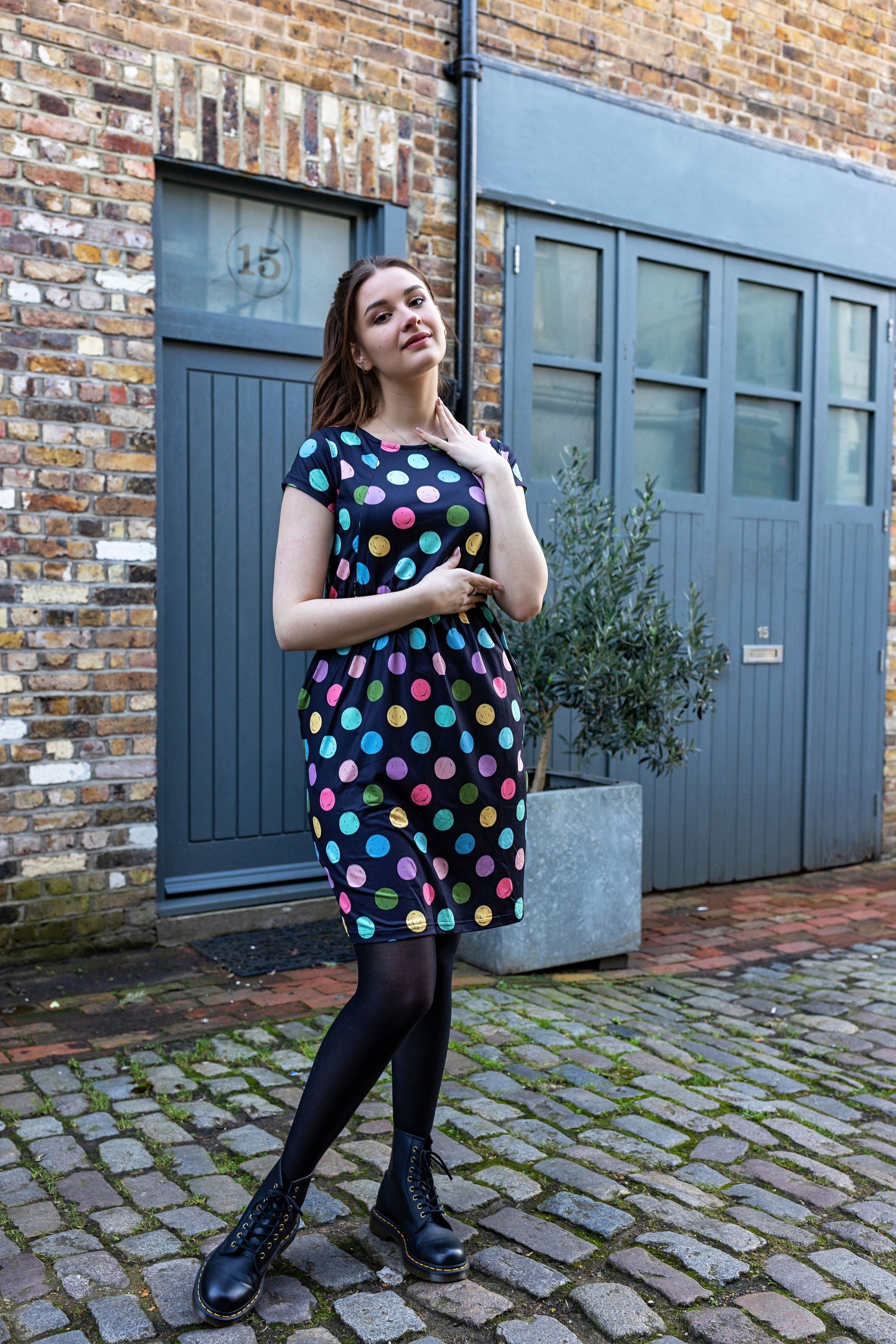 Knee Length Breastfeeding Dress - Shona Spot