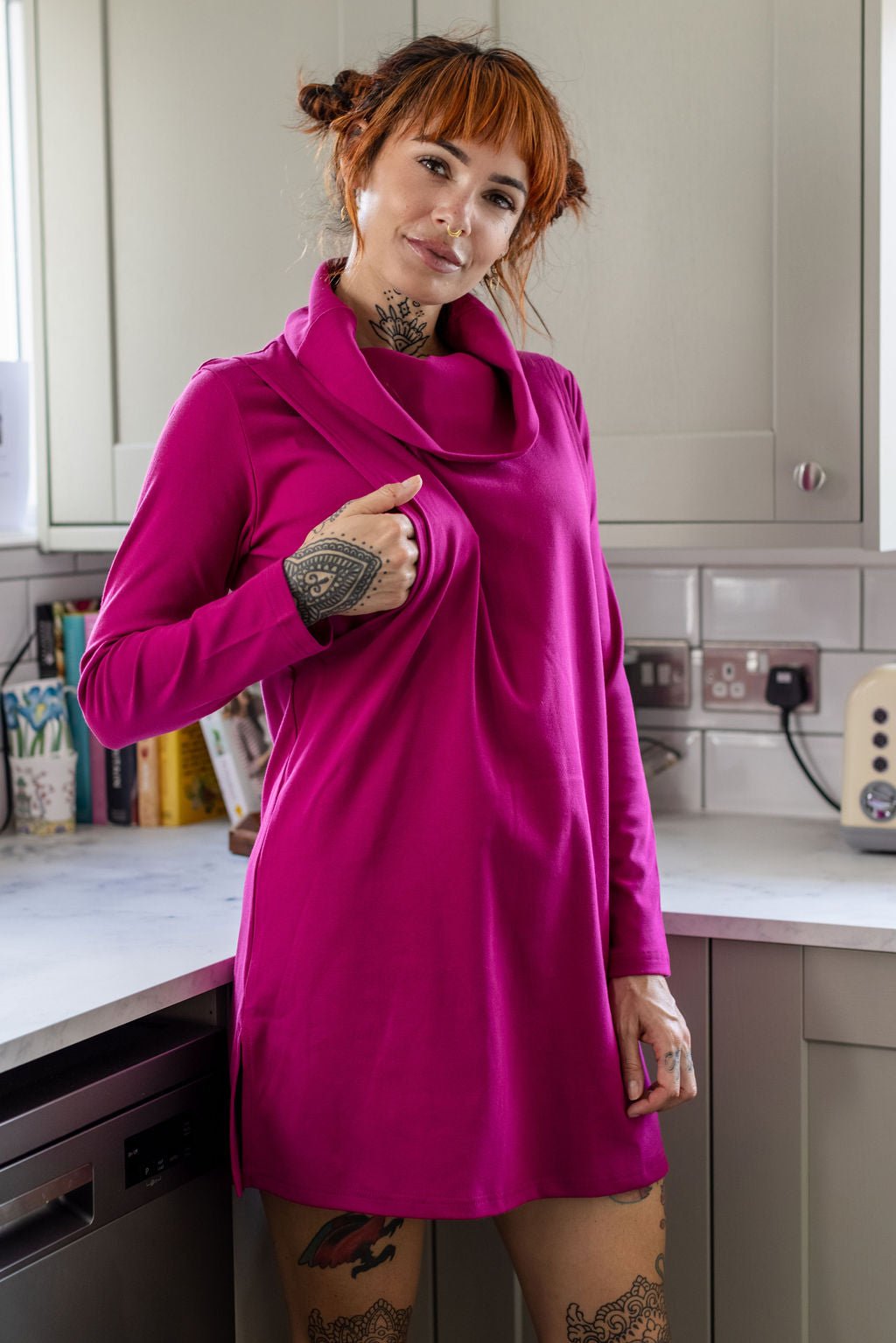 Tina Breastfeeding Tunic - Pink