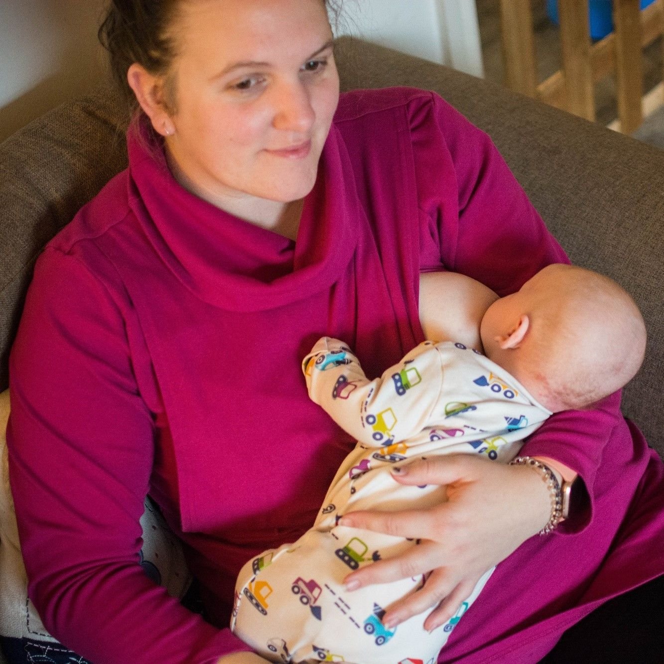 Tina Breastfeeding Tunic - Pink