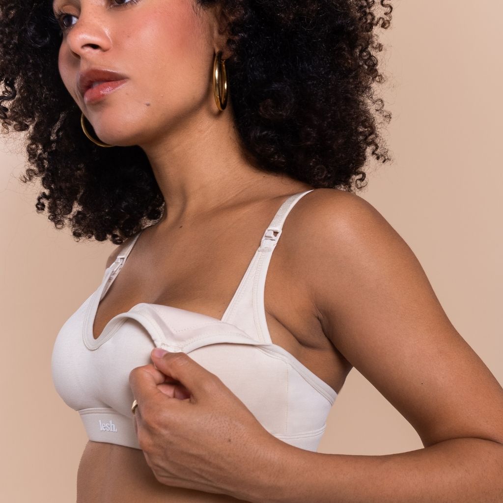 White nursing bra