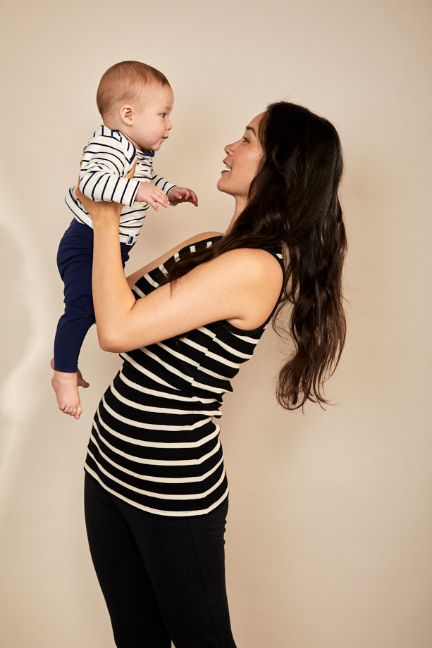 Burgundy Midi Breastfeeding Dress — back view, MilkyMoon burgundy nursing dress | Latchette