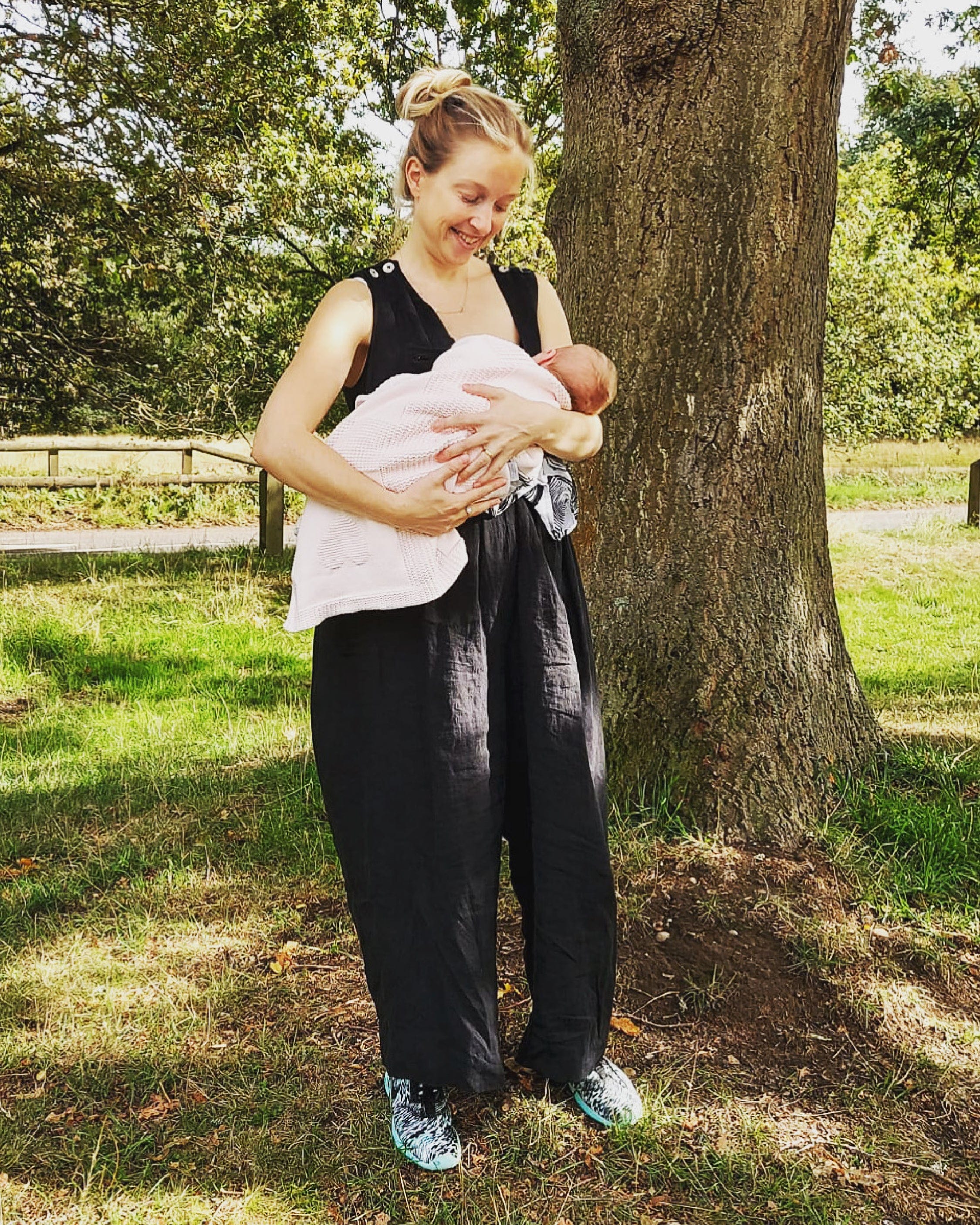 Ada Jumpsuit - Black Linen