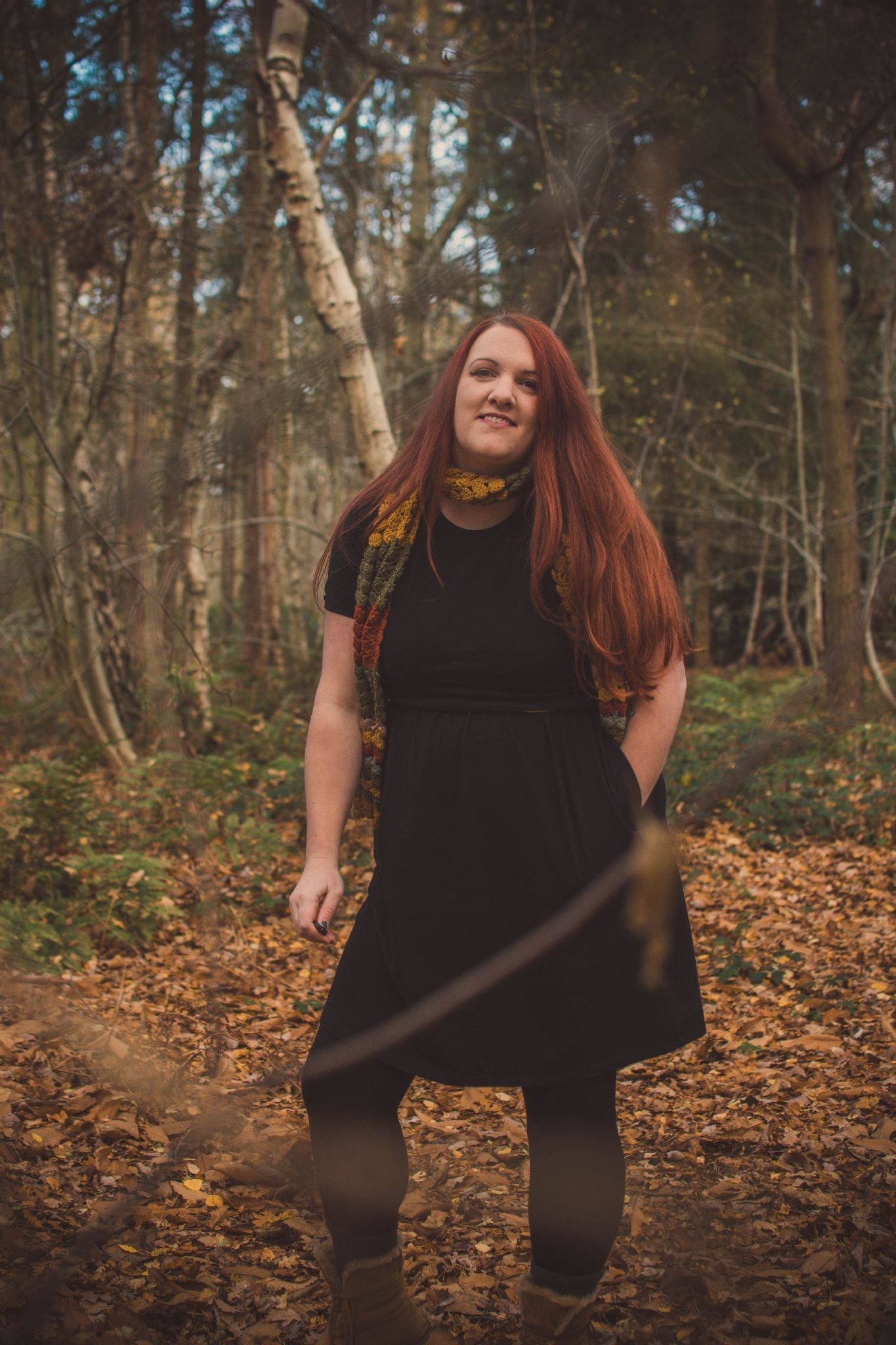 Casey Cotton Breastfeeding Skater Dress - Black