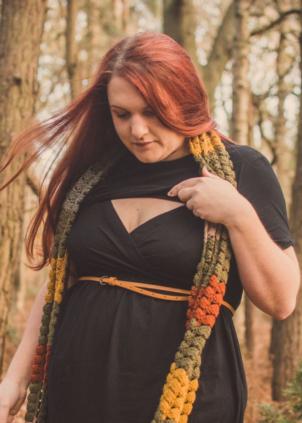 Casey Cotton Breastfeeding Skater Dress - Black