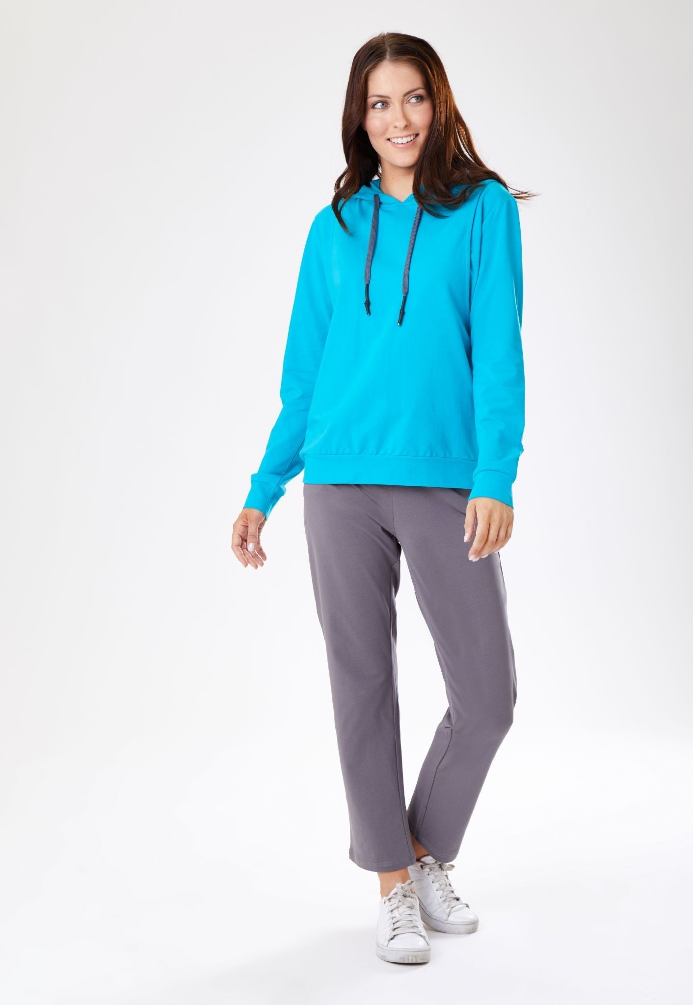 Breastfeeding Hoodie - Blue Teal