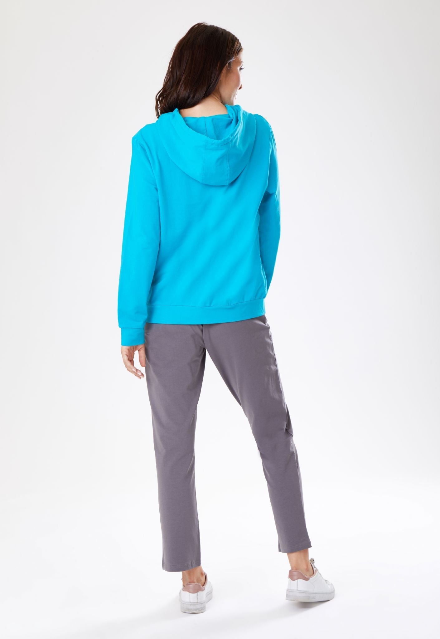 Breastfeeding Hoodie - Blue Teal