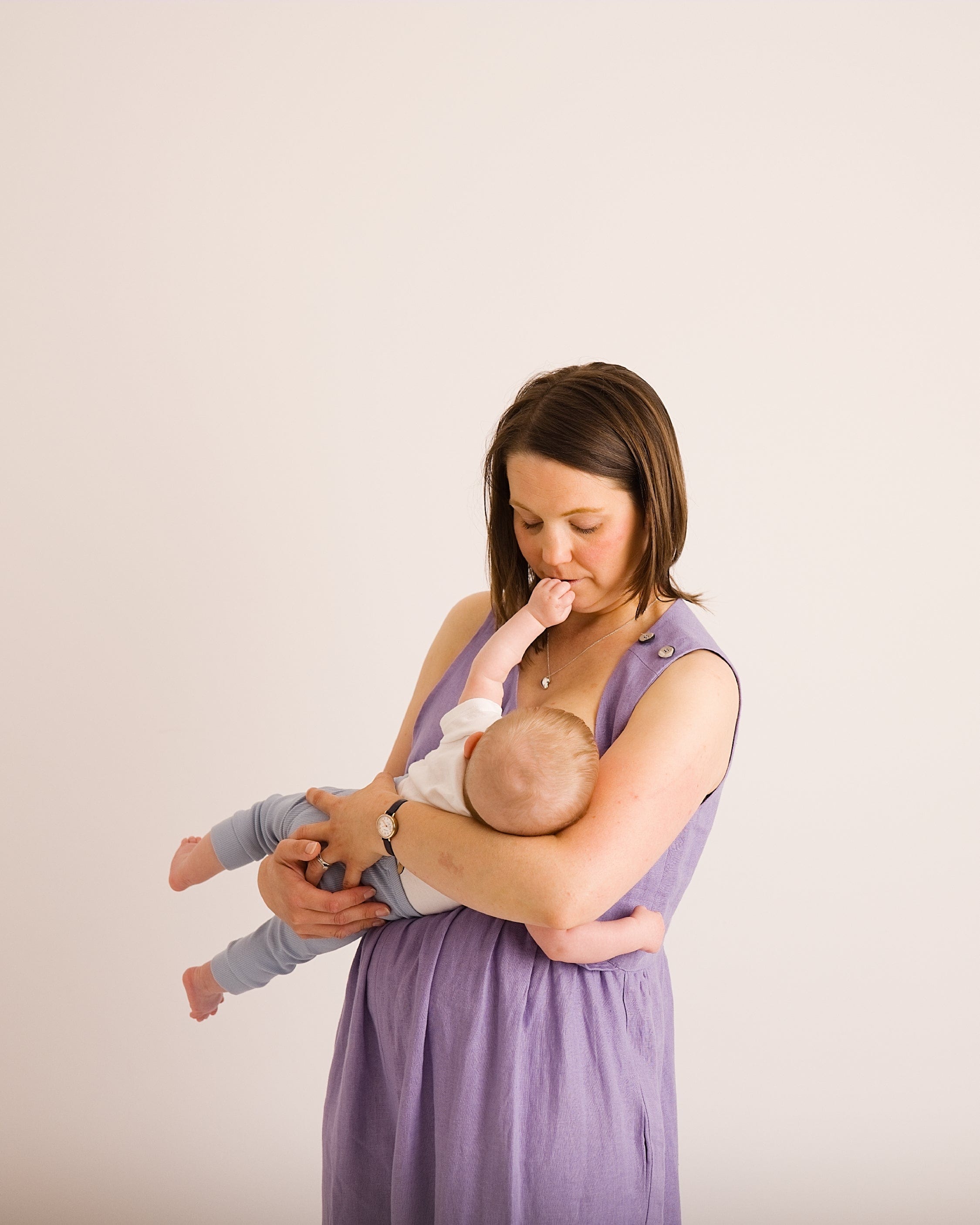 Ada Jumpsuit - Lavender Linen