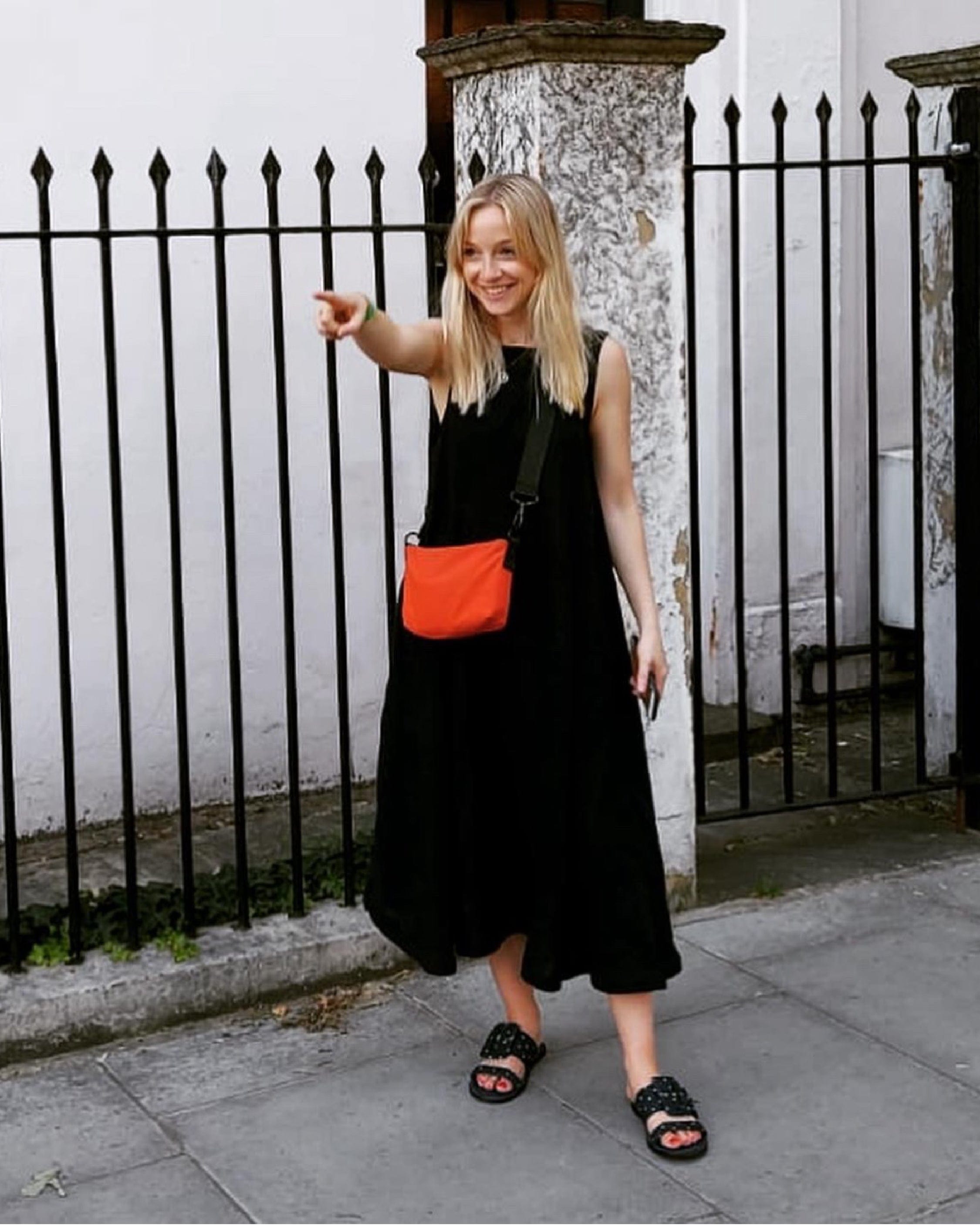 Lucy Dress - Black Linen