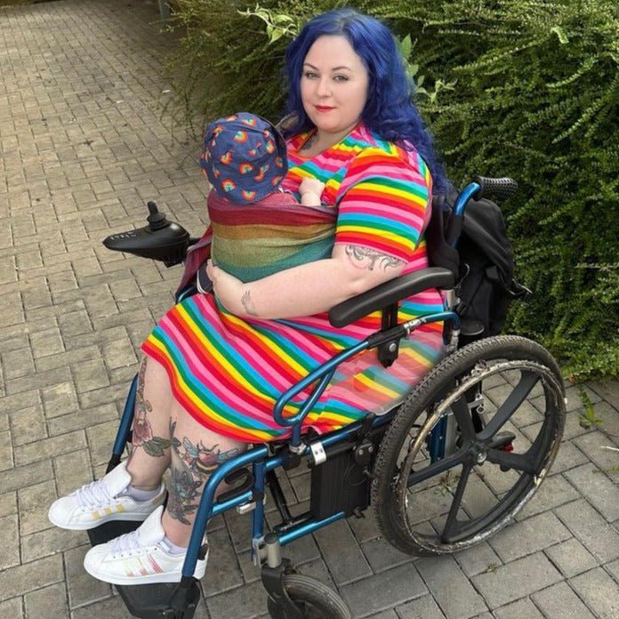 Breastfeeding Skater Dress - Rainbow