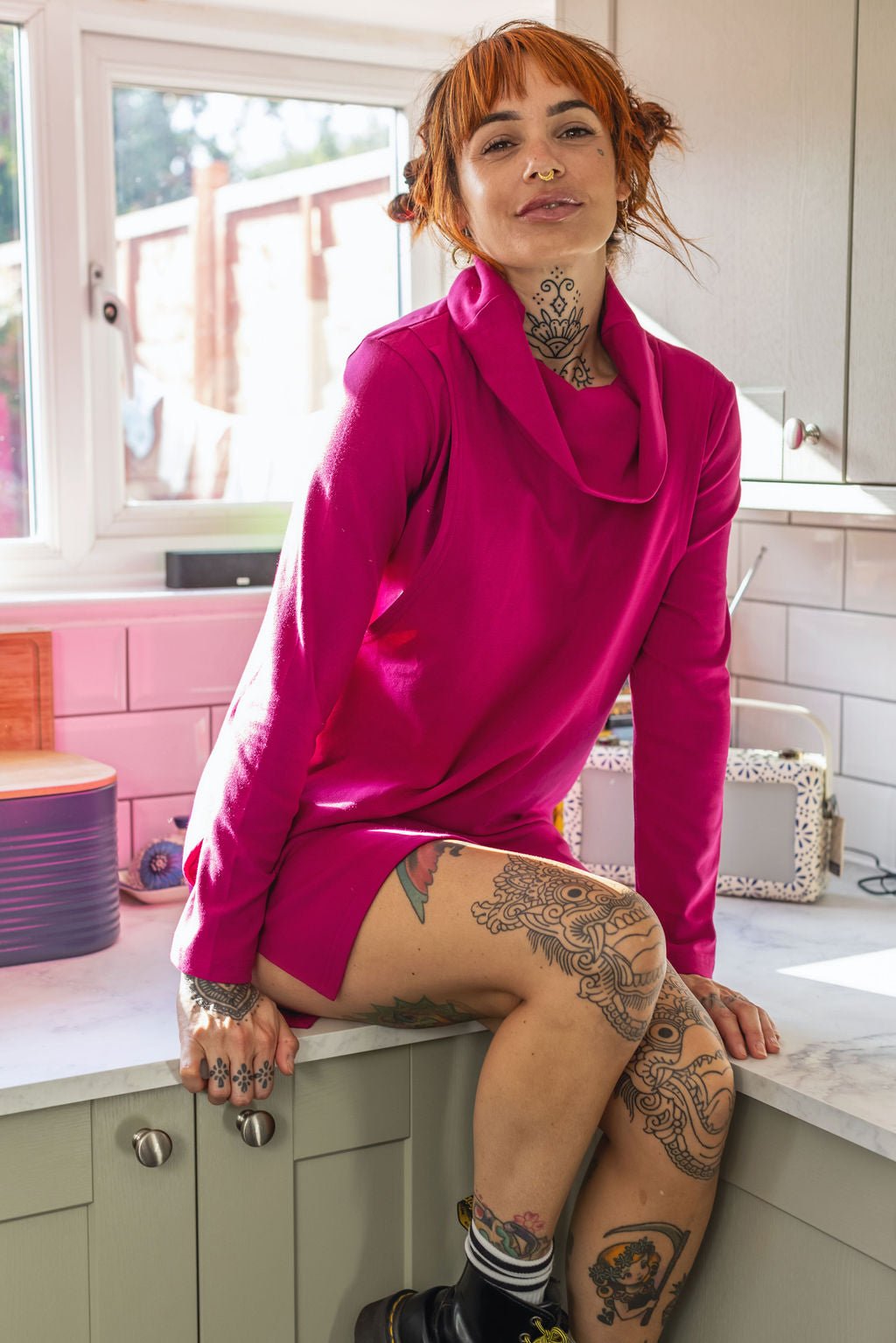 Tina Breastfeeding Tunic - Pink